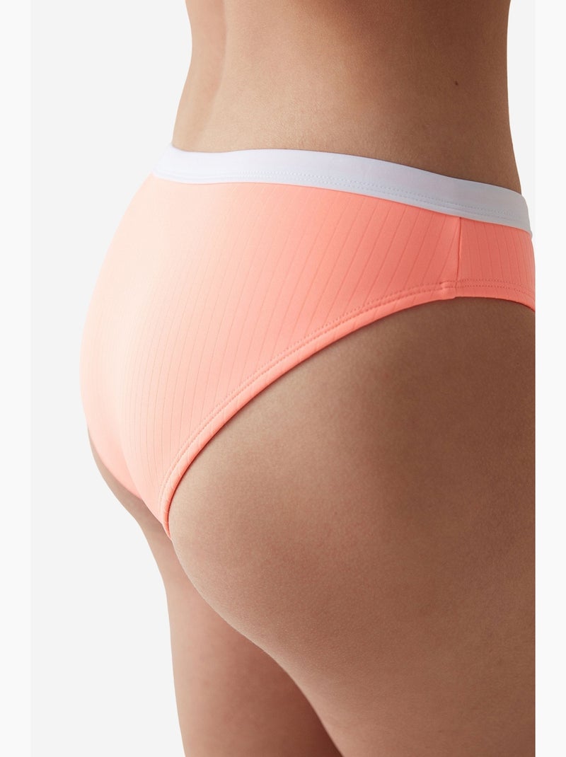Neon beach slip bikinibroekje penti Lichtoranje - Kiabi