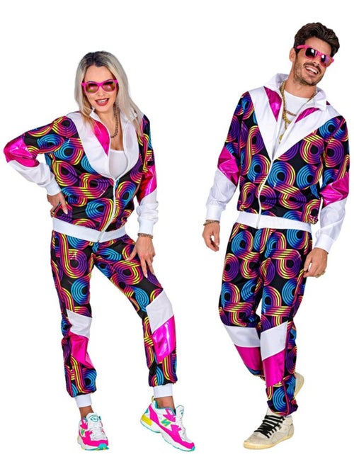 Neon jaren 80 disco trainingspak kostuum - Kiabi