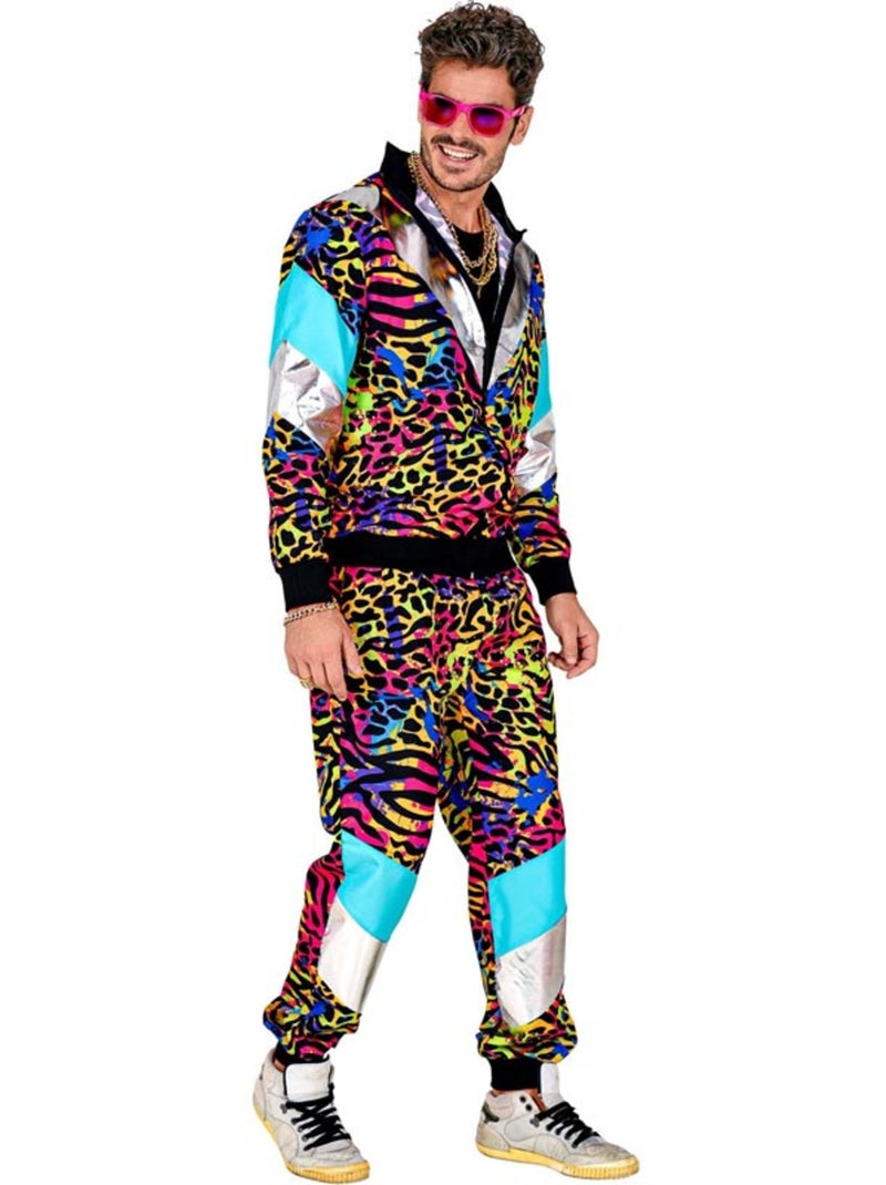 Neon jaren 80 trainingspak met dierenprint Multicolor - Kiabi