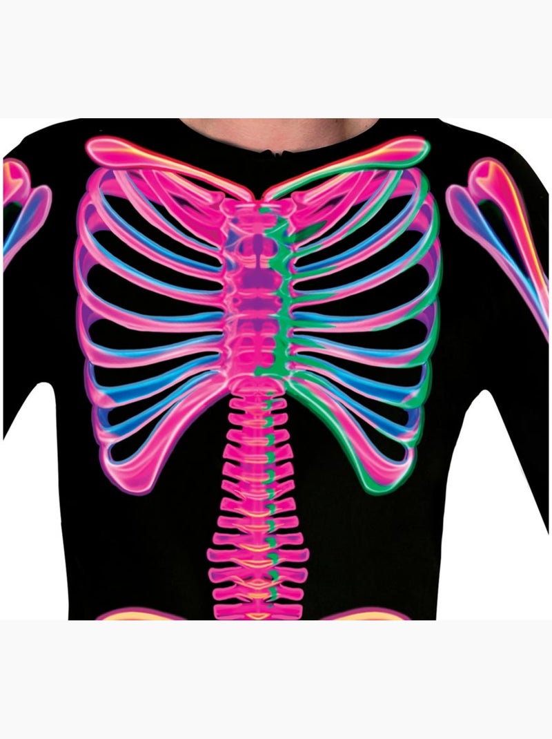 Neon skeletkostuum Multicolor - Kiabi
