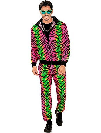 Neon trainingspak met tijgerprint
