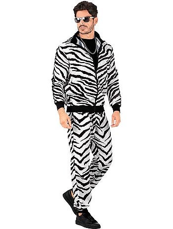 Neon Zebra Feestmode Trainingspak Kostuum
