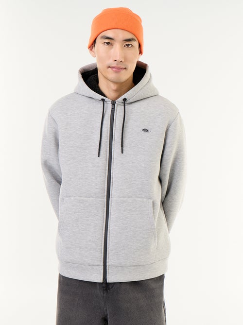 Neopreen sweatvest met rits en capuchon - Kiabi Neopreen sweatvest met rits en capuchon - Kiabi