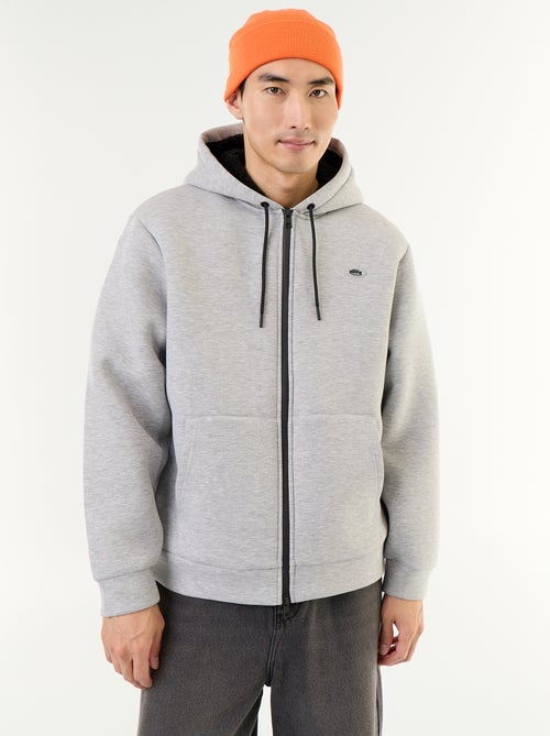 Neopreen sweatvest met rits en capuchon - Kiabi Neopreen sweatvest met rits en capuchon - Kiabi