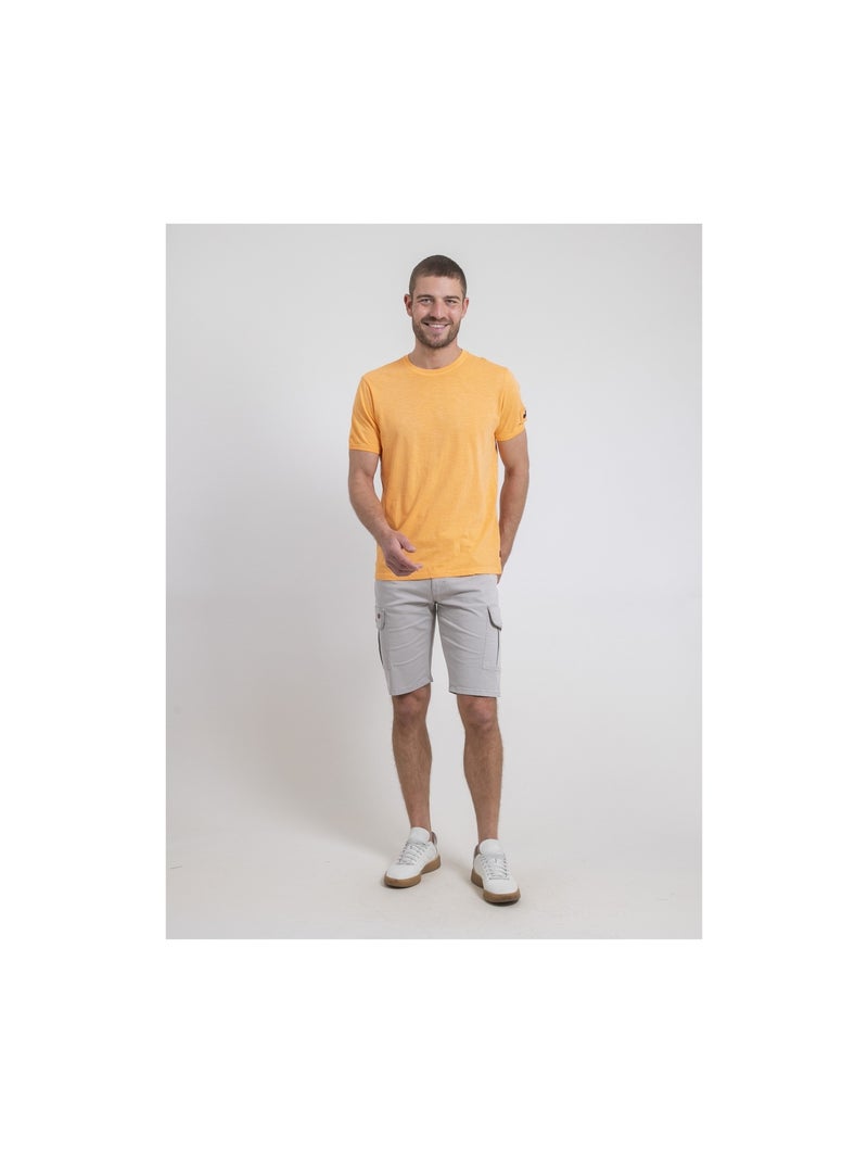 Nerigote t-shirt met ronde hals van puur katoen Oranje - Kiabi