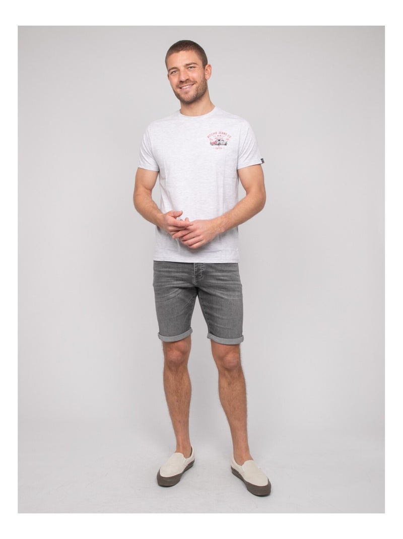 Nerolma katoenen t-shirt met patroon Wit - Kiabi