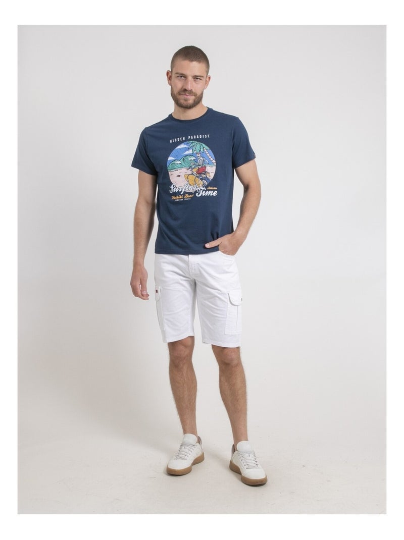 Neromax t-shirt met ronde hals van puur katoen Blauw - Kiabi