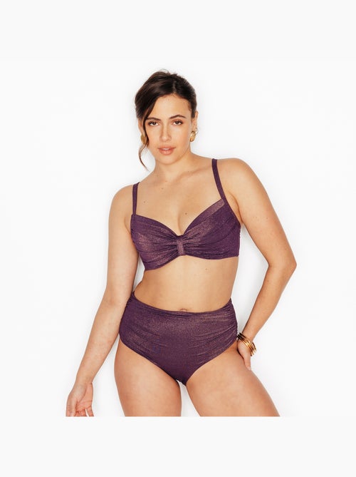 Ness badpak hoge slip pruim - Kiabi Ness badpak hoge slip pruim - Kiabi