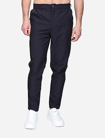 Nette broek met elastische tailleband en knoop - Frilivin