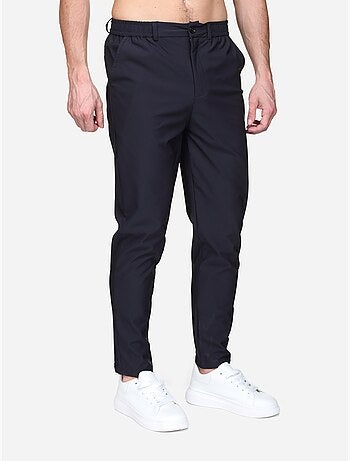 Nette broek met elastische tailleband en knoop - Frilivin