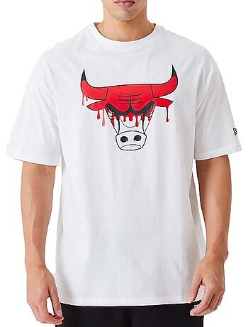 New era chibul t-shirt voor heren - wit/rood