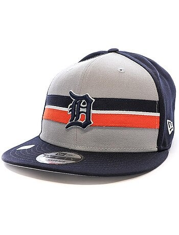 New era dettig herenpet marine/grijs