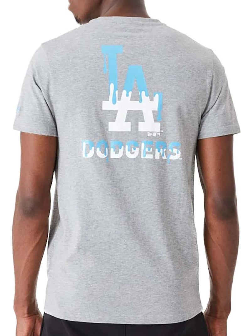 New Era Drip Logo T-shirt voor Heren - Grijs Zilvergrijs - Kiabi