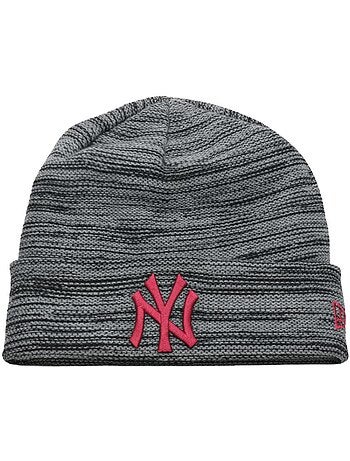 New era grijze/zwarte gemêleerde dames beanie