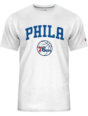 New era heren t-shirt wit/blauw 11546141