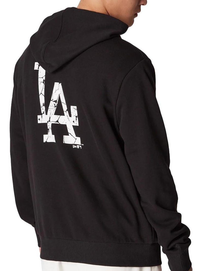 New Era Los Angeles Dodgers Heren Hoodie Zwart Zwart - Kiabi