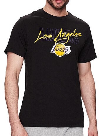 New era los angeles t-shirts zwart voor heren