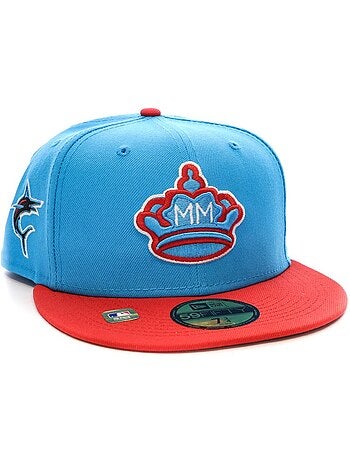 New era miami herenpet blauw/rood