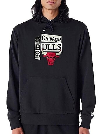 New era newspaper heren sweatshirt zwart