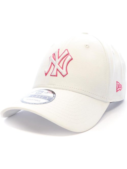 New Era Outline Wit/Roze Herenpet - Kiabi