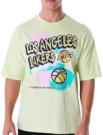 New era retro t-shirt groen voor heren