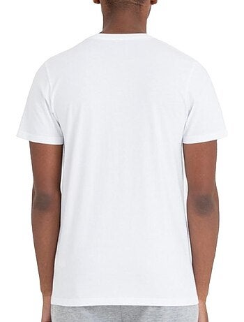 New era t-shirt met team logo voor heren - wit