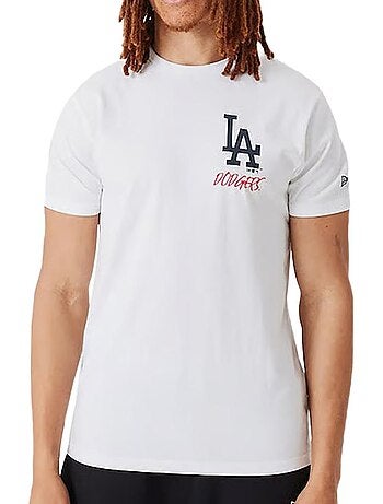 New era t-shirt met team logo voor heren - wit