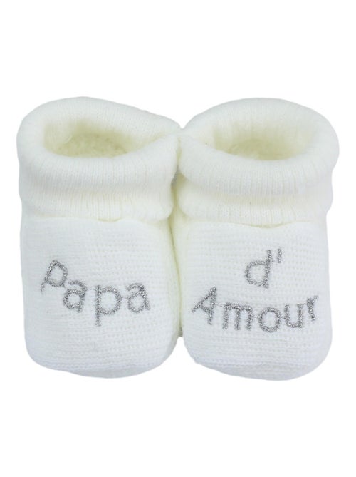Newborn slofjes - tekst lieve papa - Kiabi