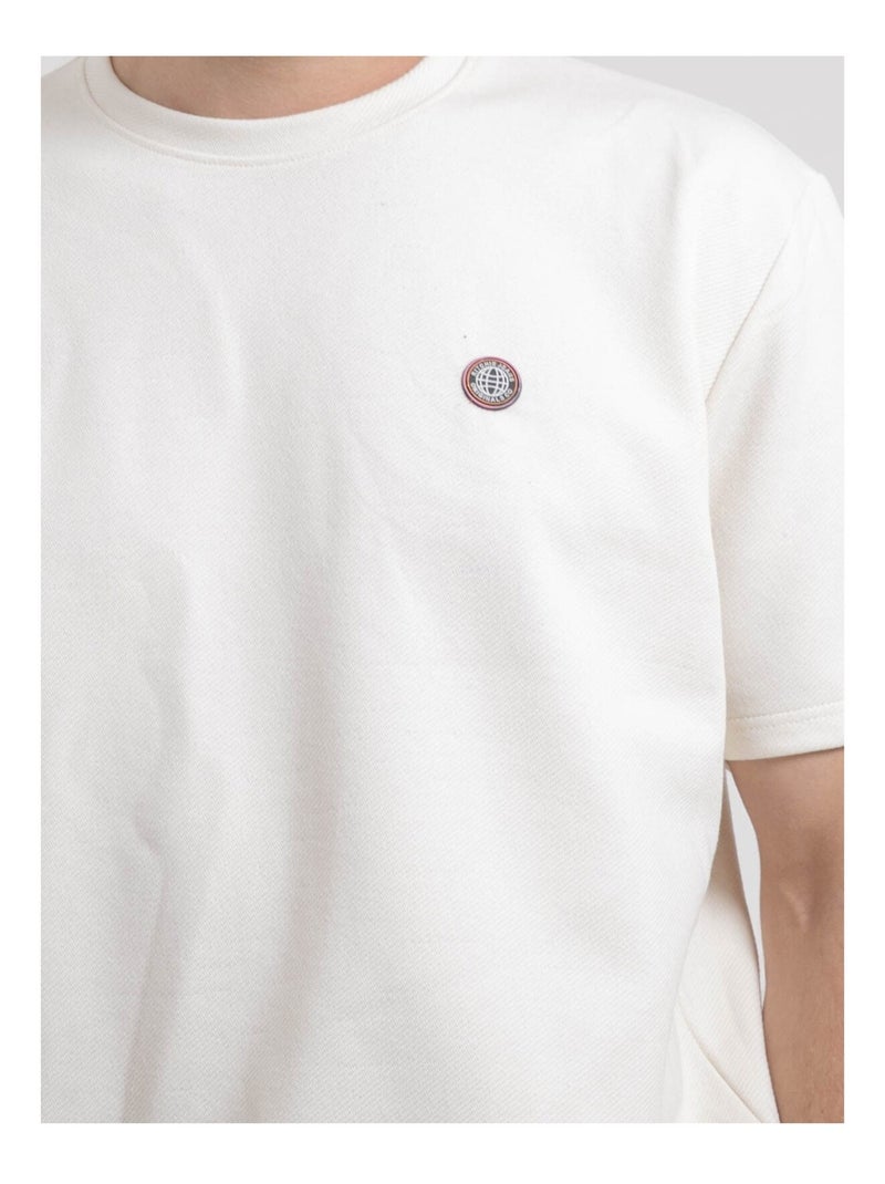 Newmix oversized t-shirt met ronde hals van puur katoen Beige - Kiabi