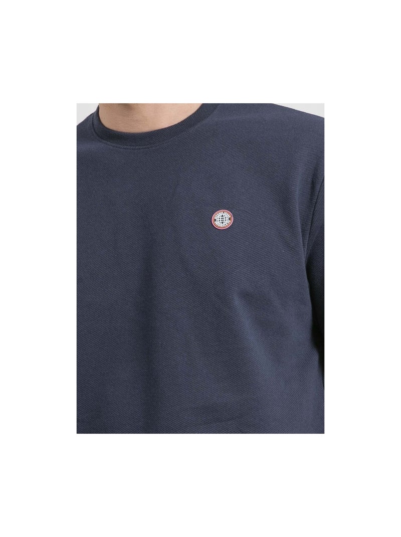 Newmix oversized t-shirt met ronde hals van puur katoen Marineblauw - Kiabi