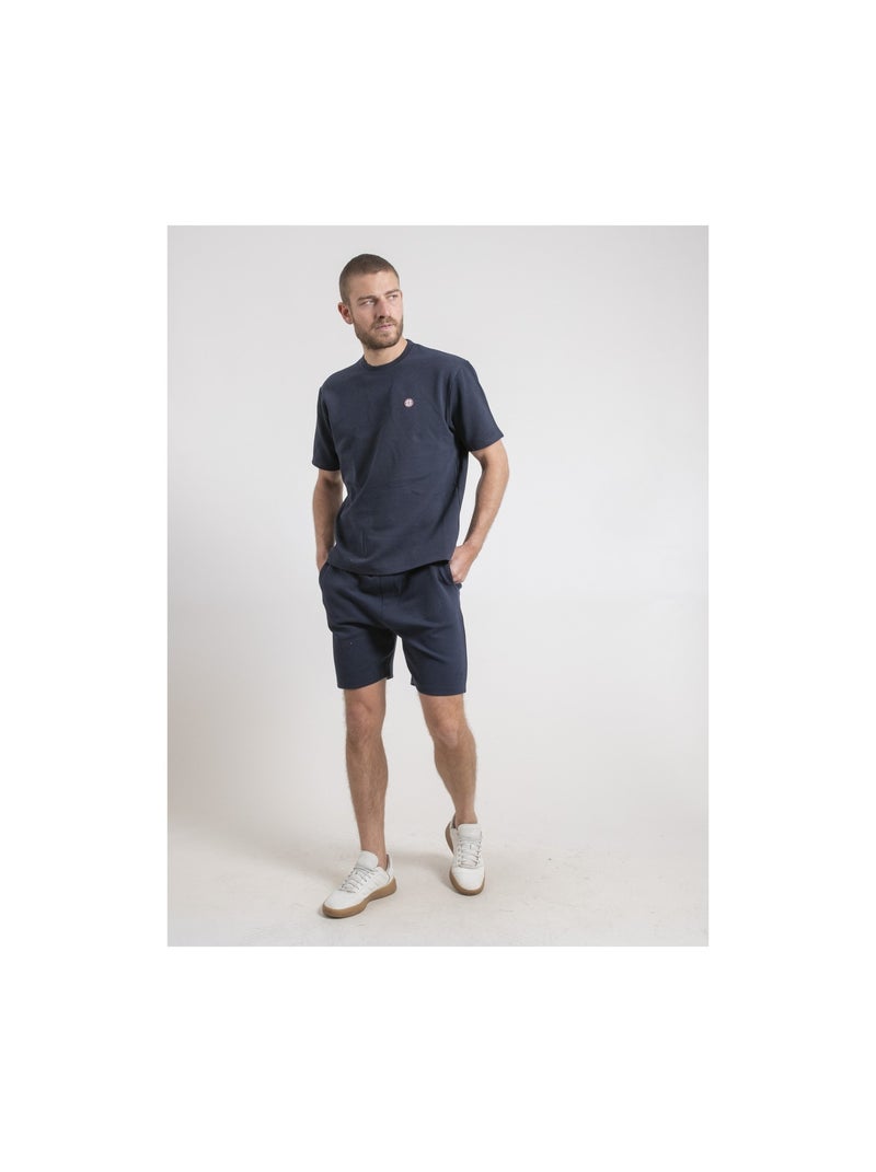 Newmix oversized t-shirt met ronde hals van puur katoen Marineblauw - Kiabi