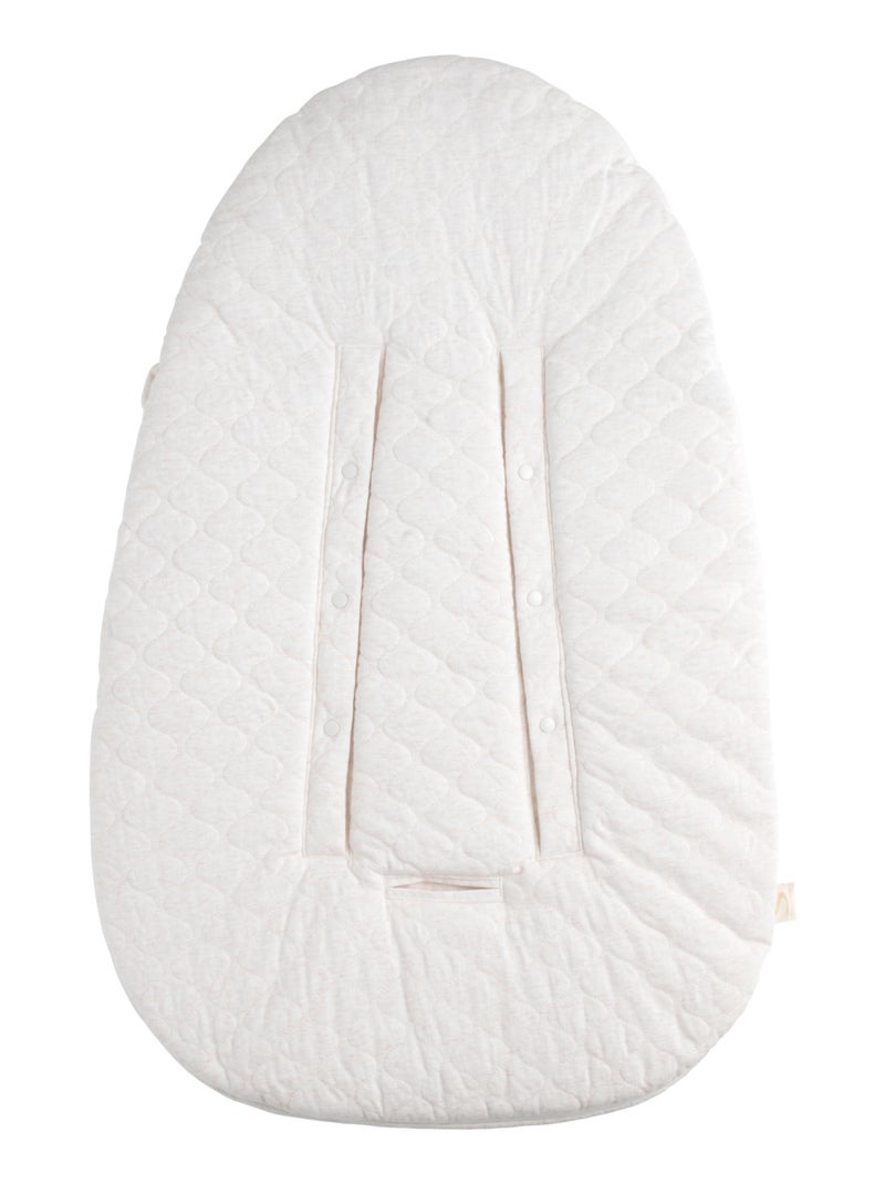 Nid d'ange bébé 5 attaches en coton matelassé - sauthon Blanc Bleu - Kiabi