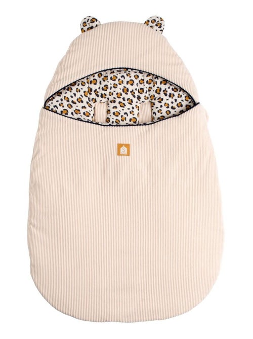 Nid d'ange bébé 5 attaches en velours côtelé et intérieur gaze de coton - sauthon - Kiabi