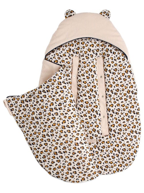 Nid d'ange bébé 5 attaches en velours côtelé et intérieur gaze de coton - sauthon - Kiabi