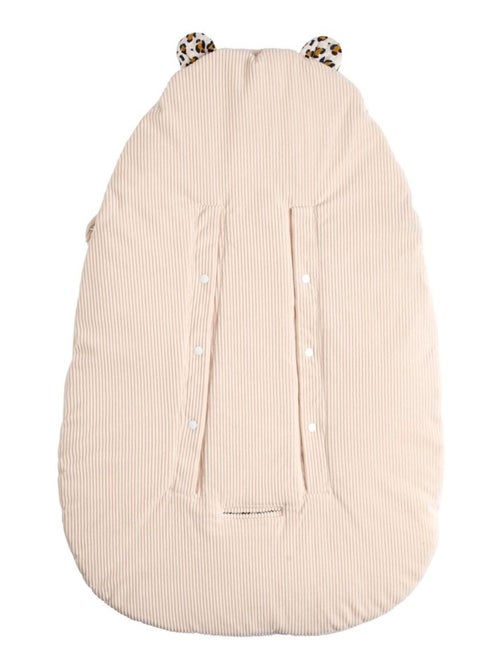 Nid d'ange bébé 5 attaches en velours côtelé et intérieur gaze de coton - sauthon - Kiabi