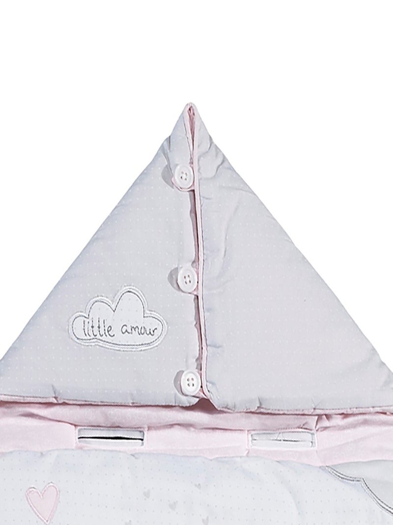 Nid d'ange nomade bébé en coton - sauthon Blanc - Kiabi