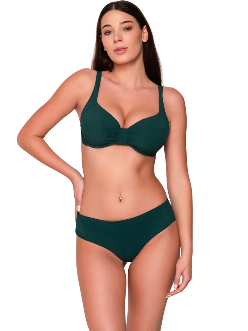 Niet-voorgevormde bikinitop blue sense Groen - Kiabi
