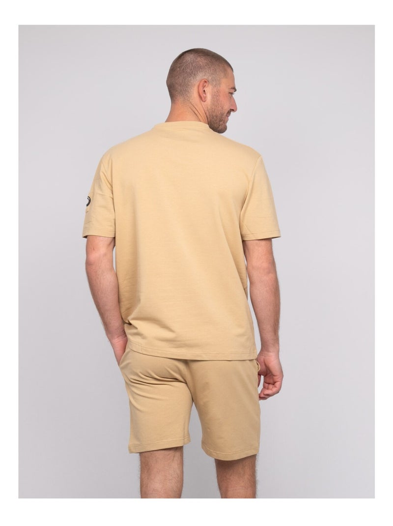 Nipara oversized katoenen t-shirt Beige - Kiabi