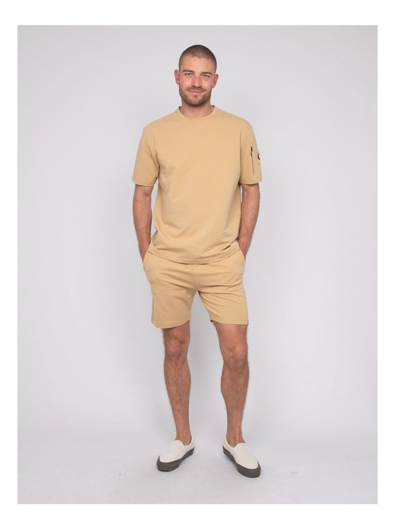 Nipara oversized katoenen t-shirt Beige - Kiabi