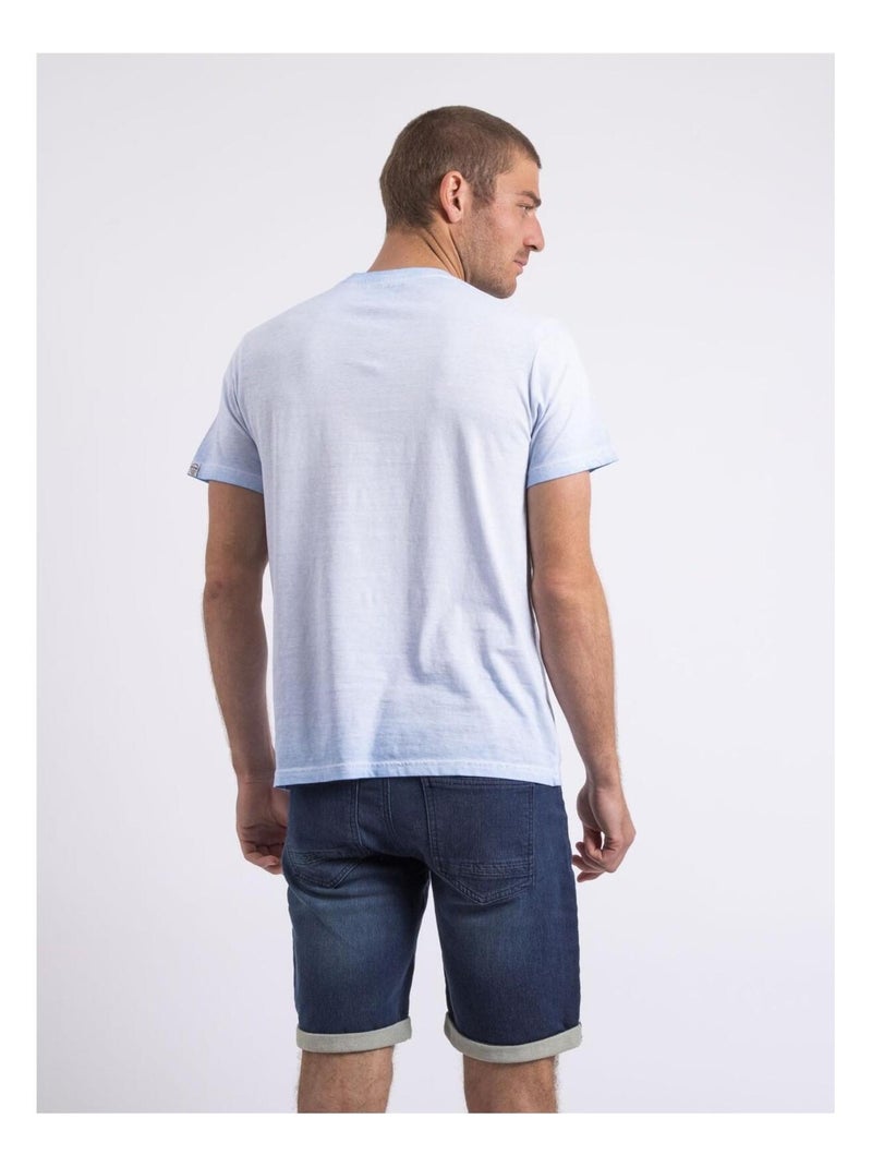Niravelo t-shirt met ronde hals Hemelsblauw - Kiabi