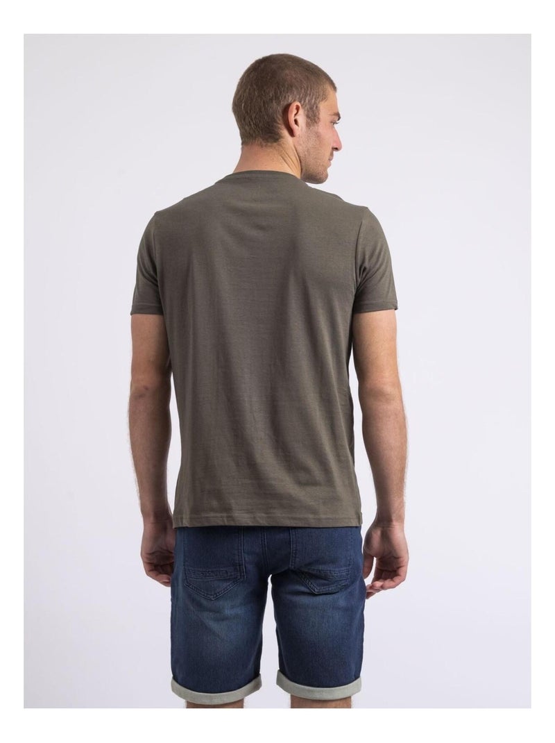 Nirayman t-shirt met ronde hals Kaki - Kiabi