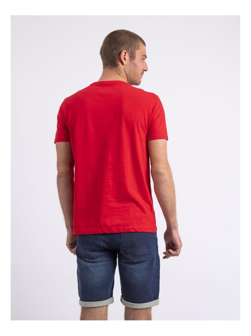 Nirayman t-shirt met ronde hals Rood - Kiabi