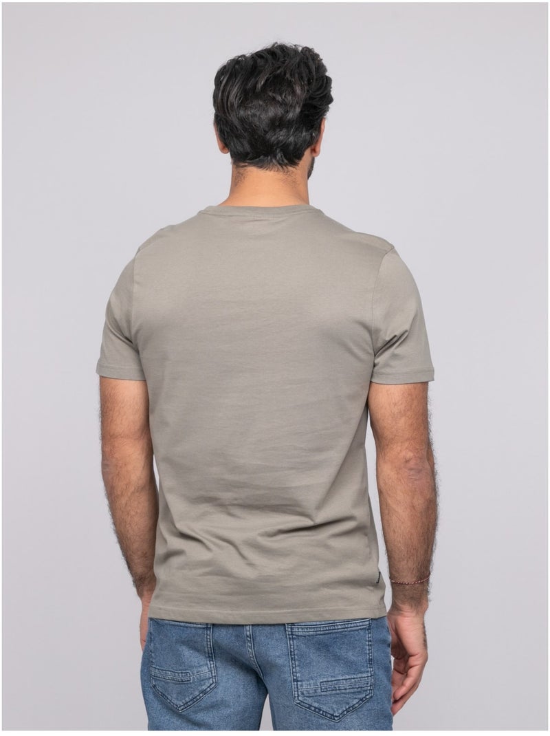 Nirdanub t-shirt met korte mouwen Kaki - Kiabi