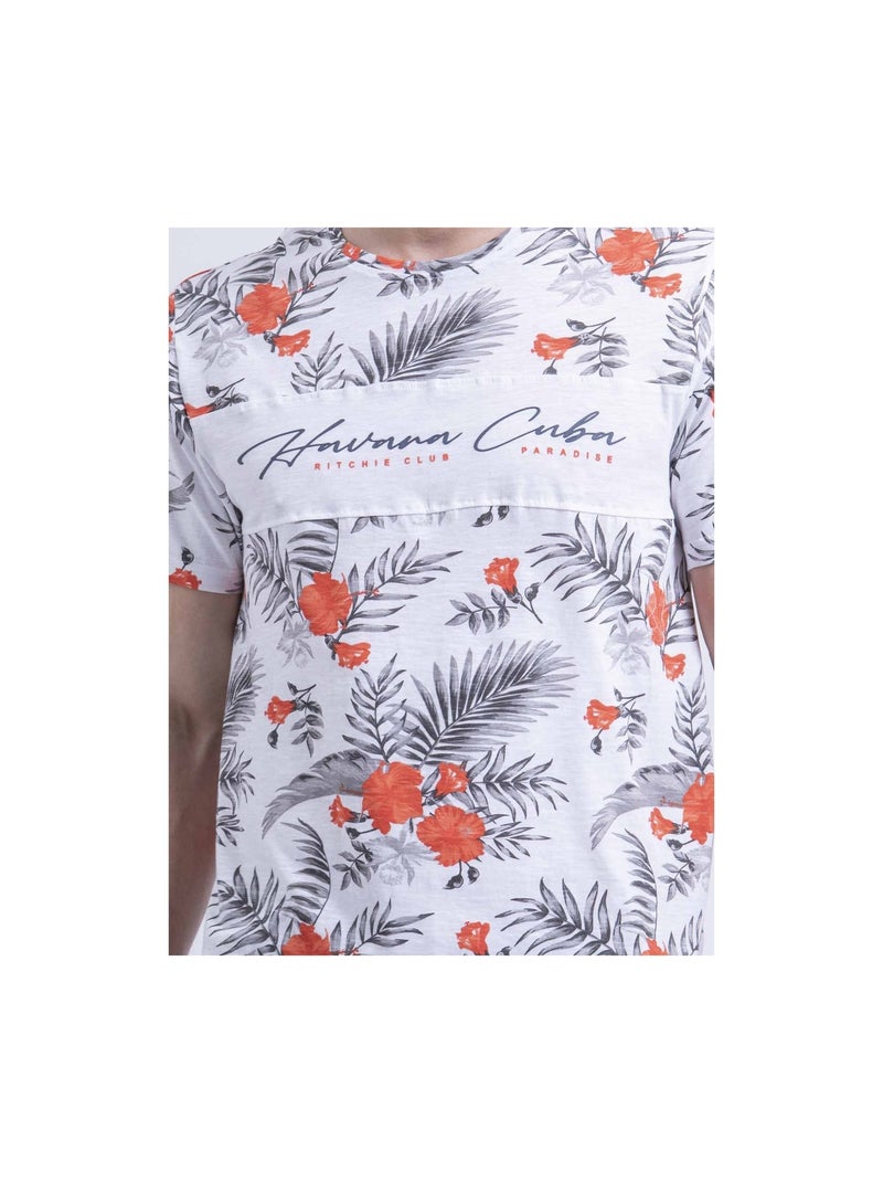 Niritix t-shirt met ronde hals Koraaloranje - Kiabi