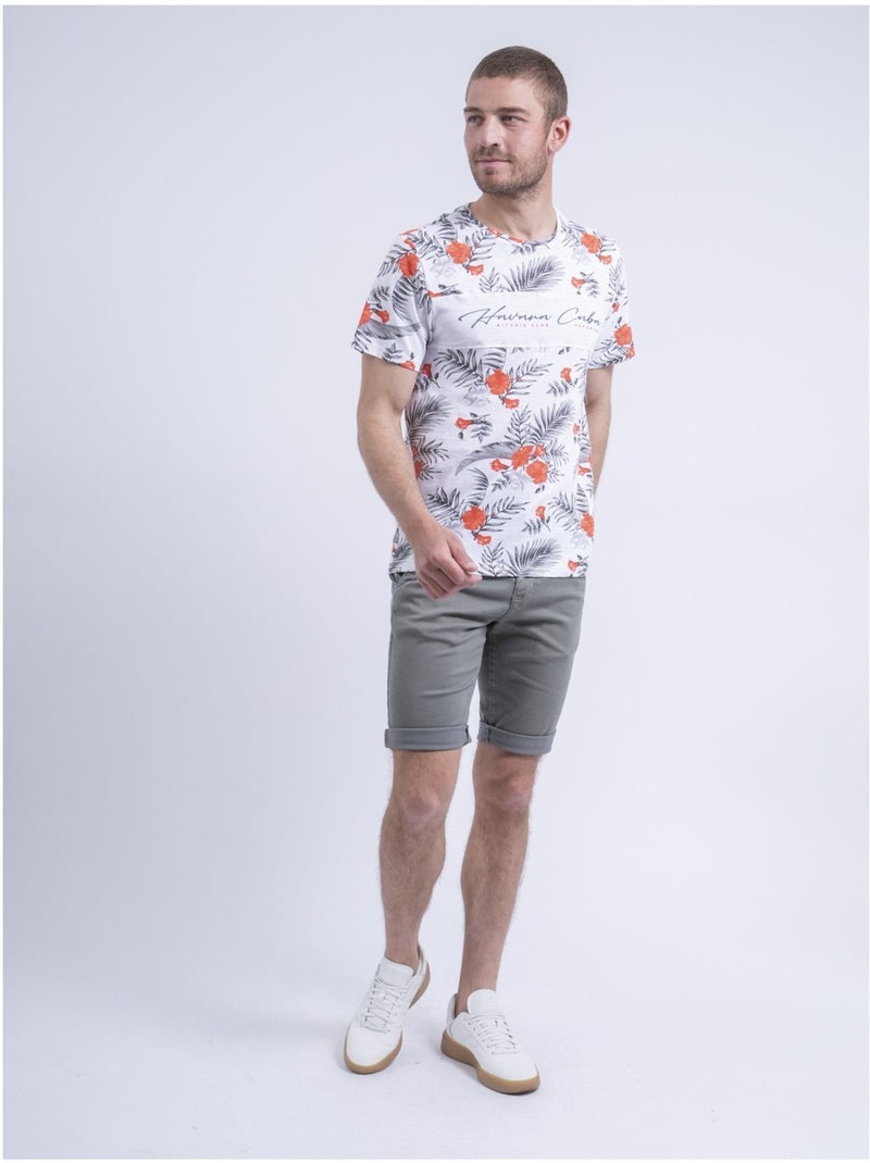 Niritix t-shirt met ronde hals Koraaloranje - Kiabi