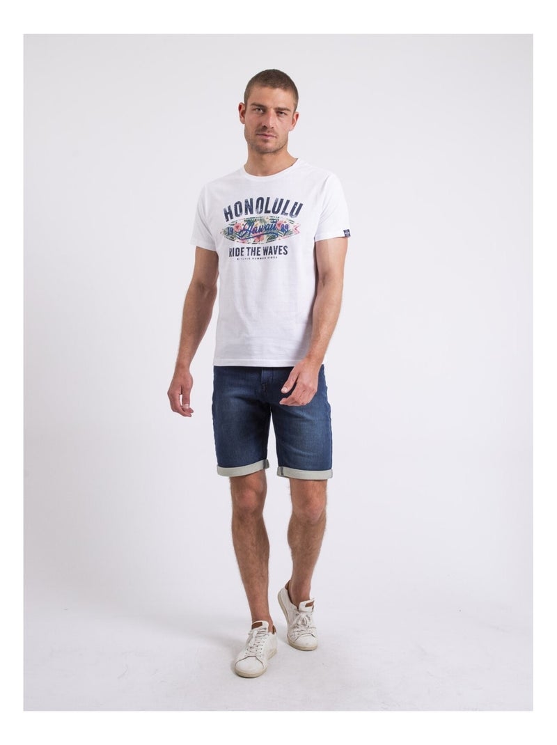 Niroulio t-shirt met ronde hals Wit - Kiabi
