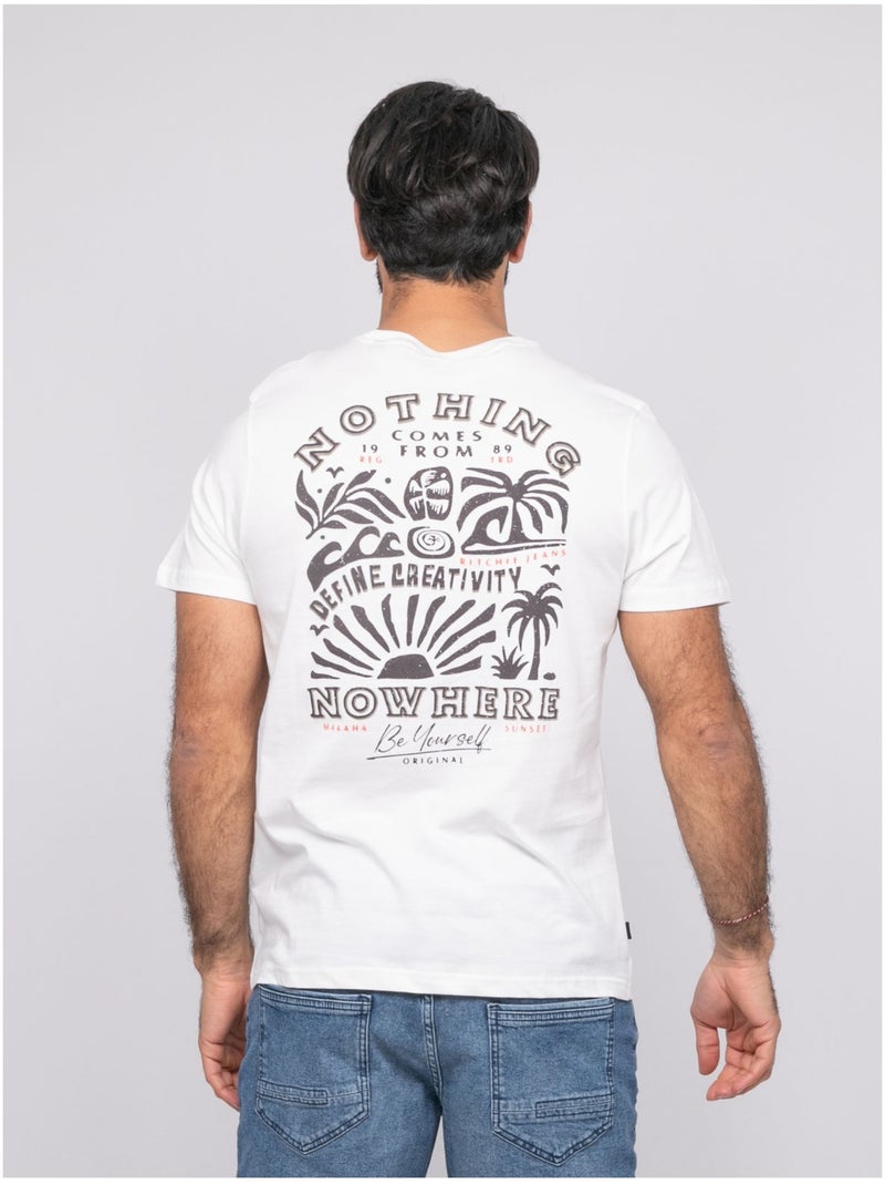 Nitesto t-shirt met korte mouwen Ecru - Kiabi