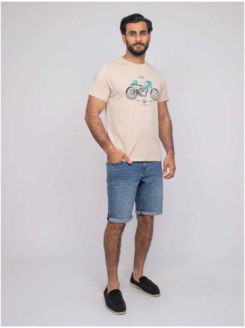 Nitracol t-shirt met korte mouwen Beige - Kiabi