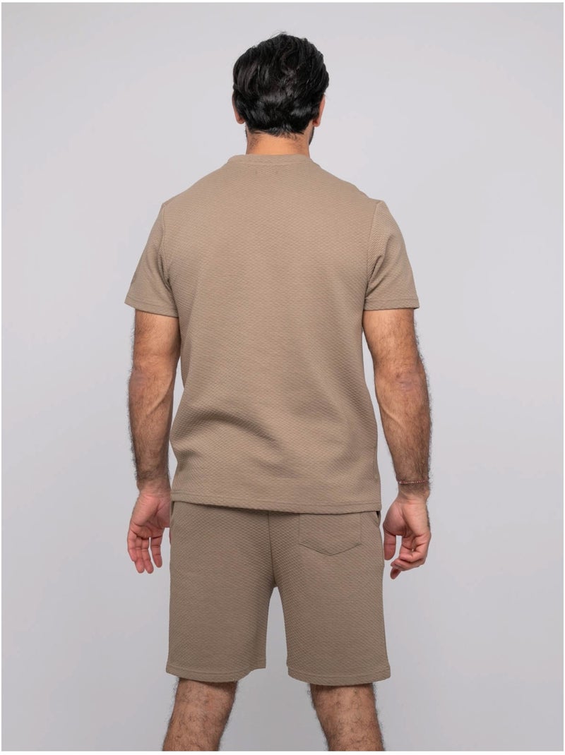 Nitretis t-shirt met korte mouwen Beige - Kiabi