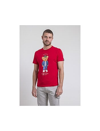 Nobenito t-shirt met ronde hals van puur katoen